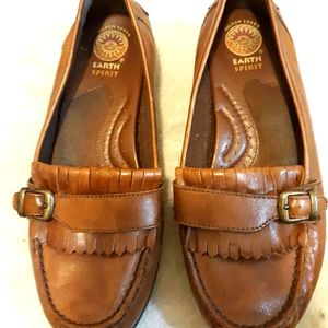 Earth Spirit Brown Leather Loafers